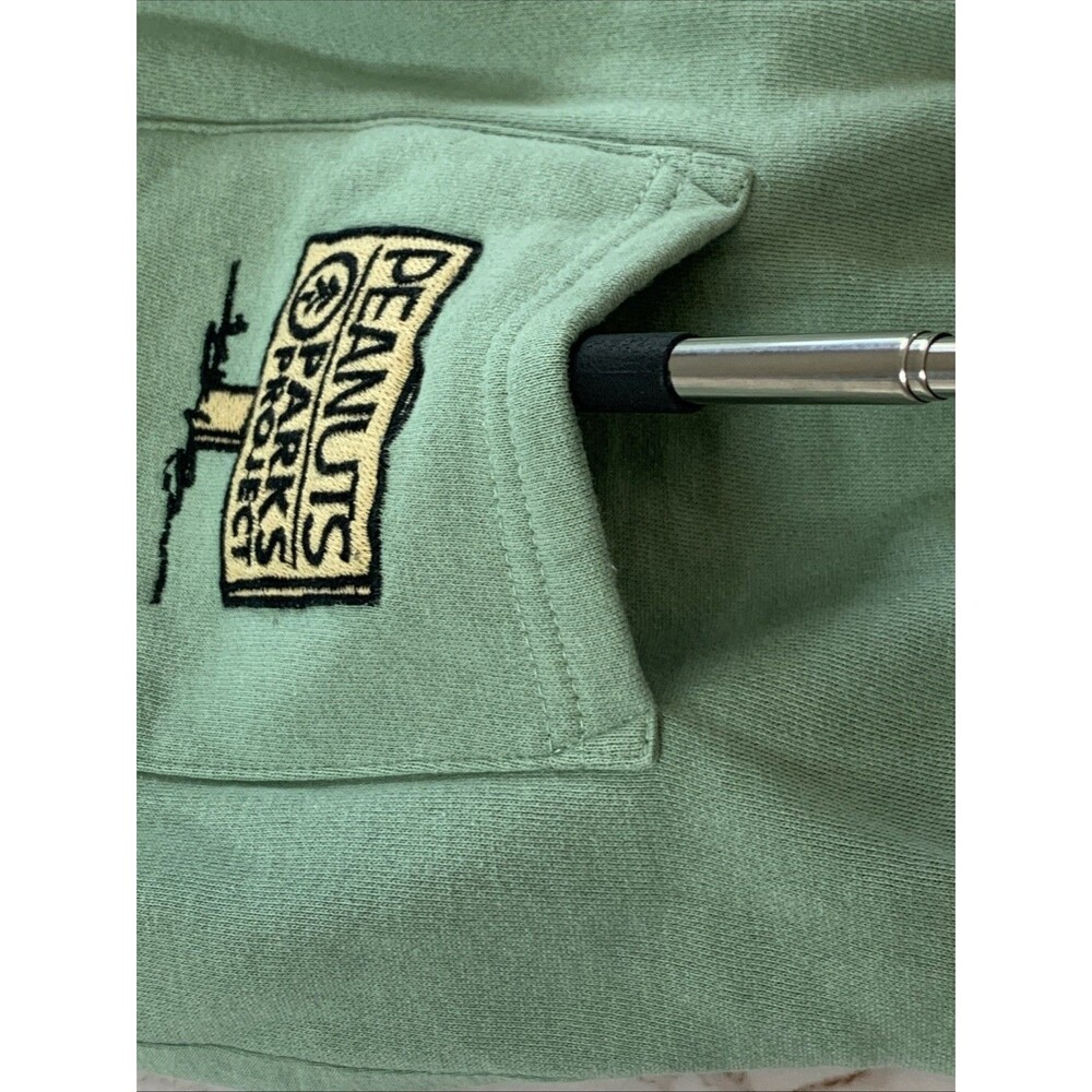 Parks Project x Peanuts Snoopy Green Jogger Sweatpants Sz Small Escape To Nature - Picture 8 of 16